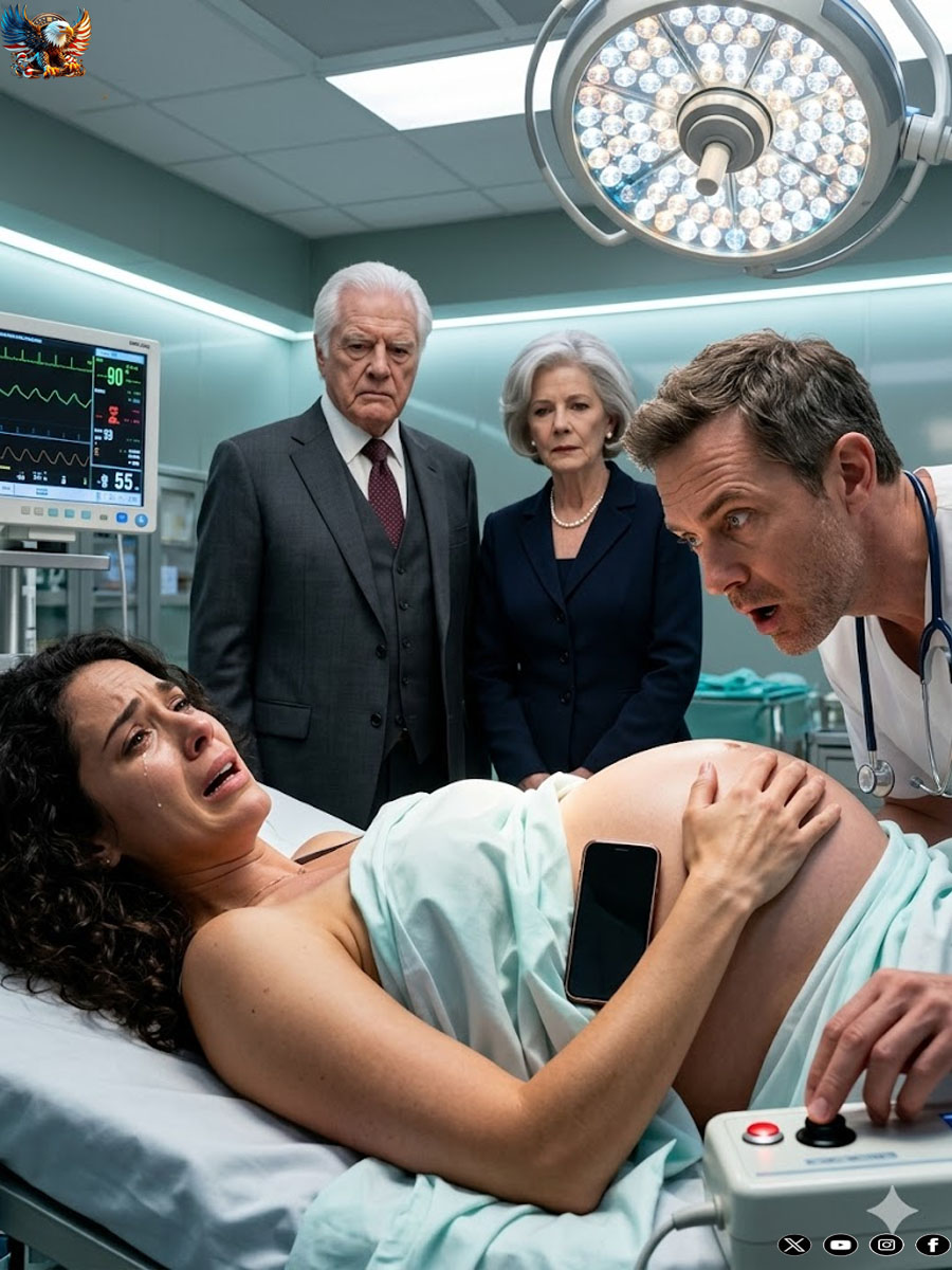 I lay on the operating table, my hands numb, listening to the constant beeping of the machines, when suddenly the gynecologist met my gaze and, with an almost imperceptible gesture, pressed a button, sliding a phone into the palm of my hand. She whispered, “Call the police. Now.” My heart froze. “Why?” I managed to mouth. Her voice trembled as she replied, “Your in-laws paid for this hospital… and they’re planning something after the baby is born.”