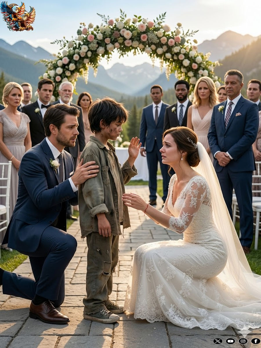 Ordering food at a lavish wedding, a young boy froze when he realized the bride was his long-lost mother. What the groom did next brought tears to everyone’s eyes.
