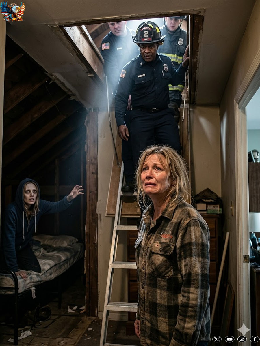 My daughter hadn’t visited me in a whole month. I decided to go to her house myself, using the spare key. As I entered, I heard a faint scraping sound coming from the attic. When the rescuers forced the door open, we saw something that made us collapse, unable to react…