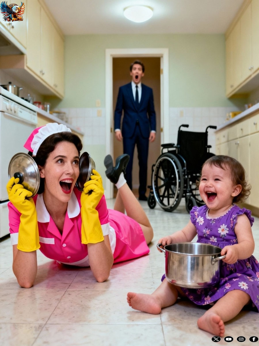 A businessman hides cameras to protect his paralyzed daughter…