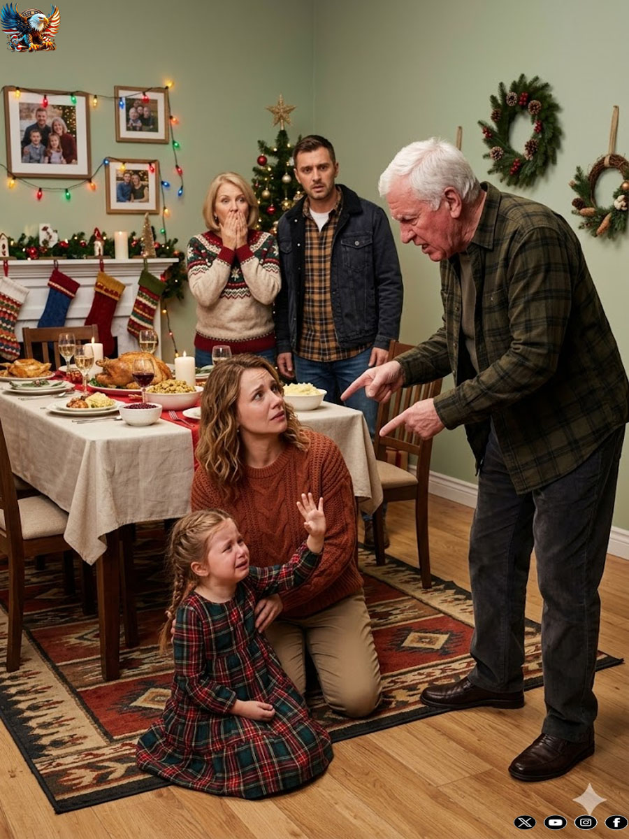 My dad ᴘᴜsʜᴇᴅ my daughter during Christmas dinner and ʏᴇʟʟᴇᴅ, “That place is for my bl00d granddaughter”… but he didn’t know I had a lawsuit in my bag…