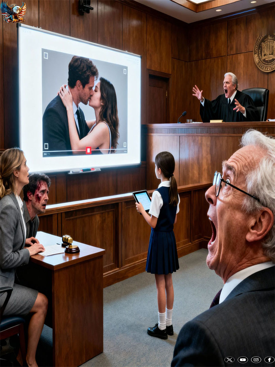 My husband files for divorce, and my 10-year old daughter asks the judge: “May I show you something that Mom doesn’t know about, Your Honor?”