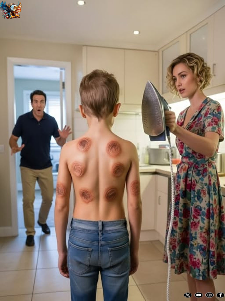 “Please don’t burn me again.” — She returned home from a business trip and heard a pleading whisper. What she found upstairs changed everything…
