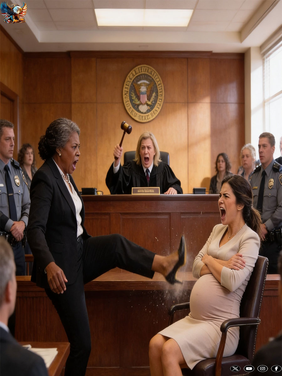My mother-in-law sued me faking a preg/nancy to steal the will. In the middle of the courtroom, she kicked me in the stomach to “prove” it. She had no idea the judge was my father… “I’ll prove it!” Victoria shrieked, her eyes wild with madness. “I’ll rip that pathetic pillow right off her stomach!”