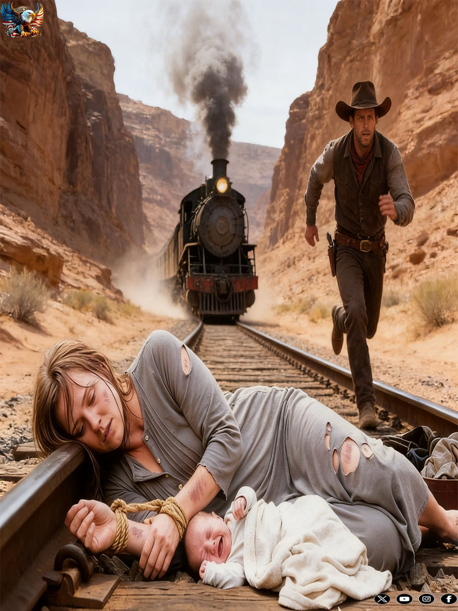 A Single Dad Found A Woman Tied To The Train Tracks. His Action Left The Whole Town Speechless…