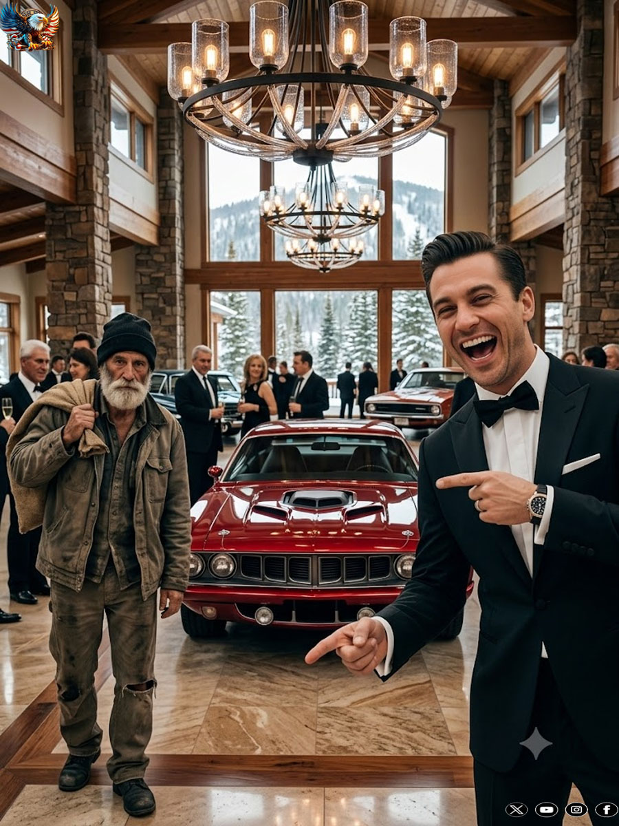 “I’LL GIVE YOU MY FERRARI IF YOU START IT!” — THE MILLIONAIRE HUMILIATED THE HUNGRY OLD MAN, BUT THE END SILENCED THEM ALL…