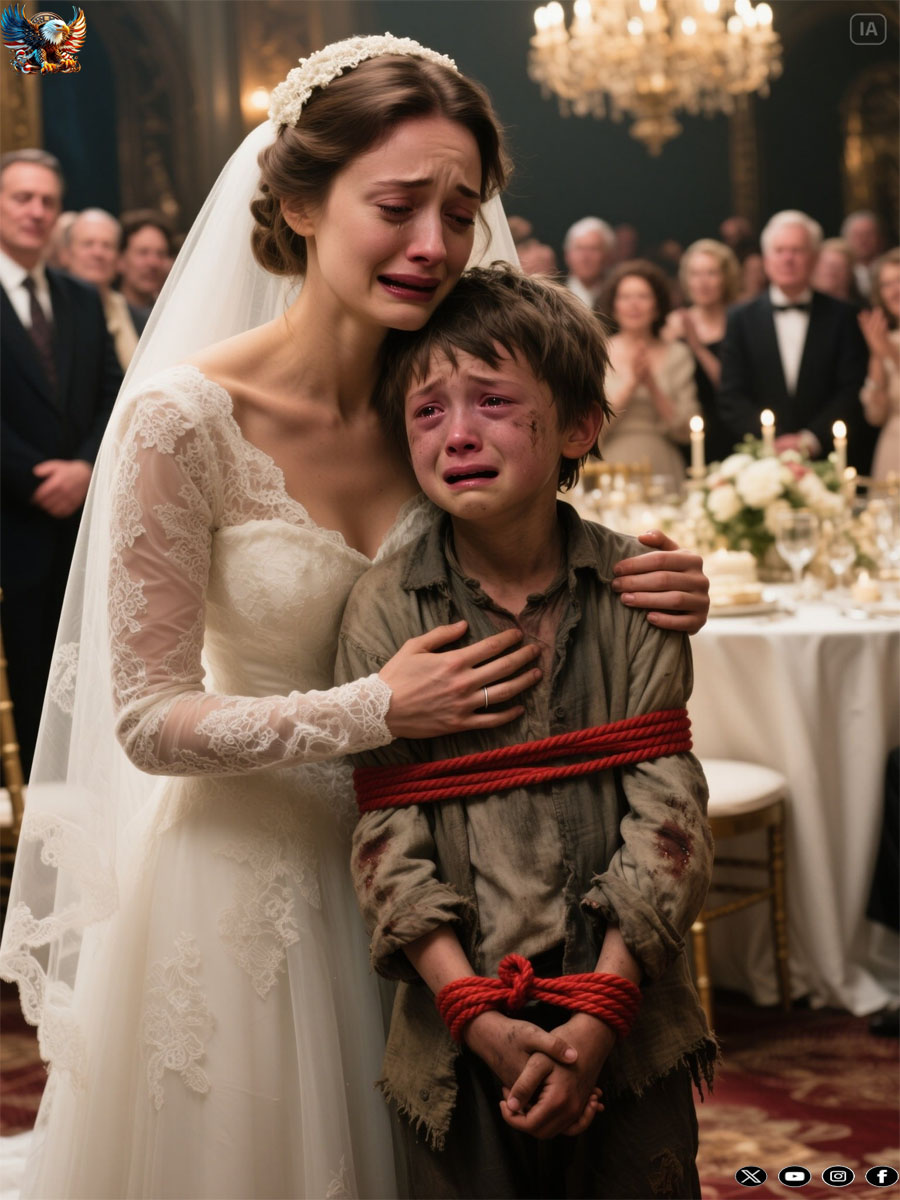 While ordering food at a lavish wedding, a young boy froze, recognizing the bride as his long-lost mother. The groom’s decision brought tears to the eyes of all the guests.