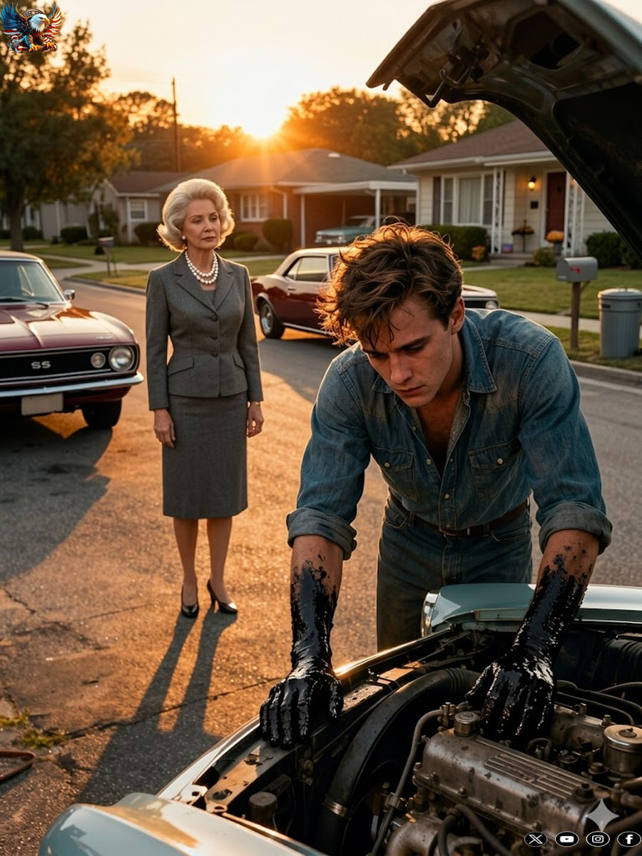My girlfriend’s parents hated me. On my way to meet them, I stopped to help fix a woman’s vintage car. I arrived late and covered in grease. Then the woman I helped pulled up…