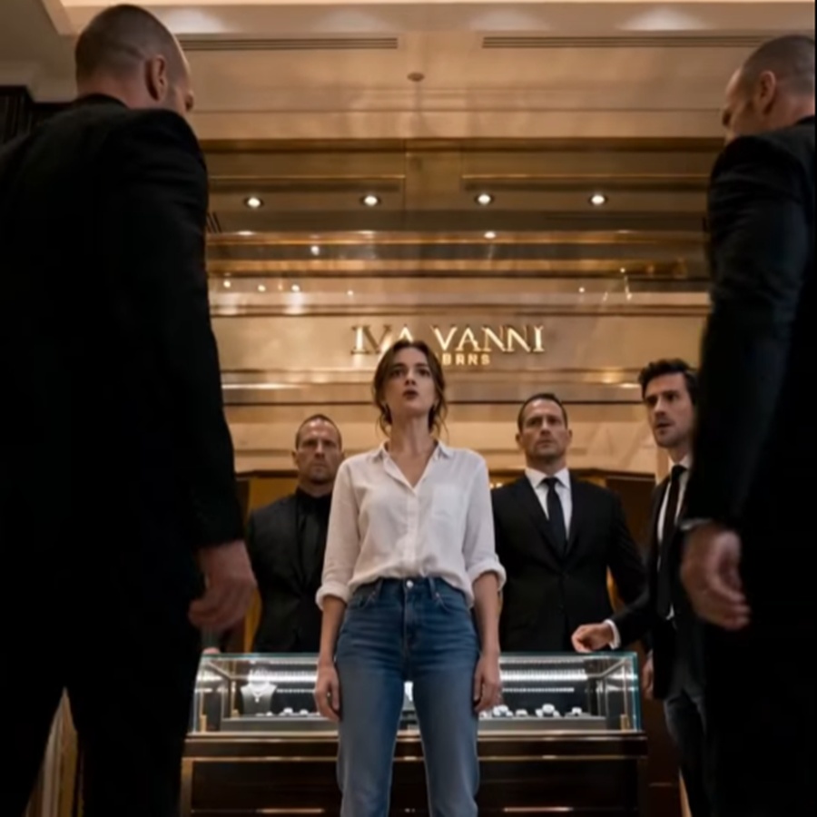 THE GIRL IN JEANS OWNED THE DIAMOND STORE