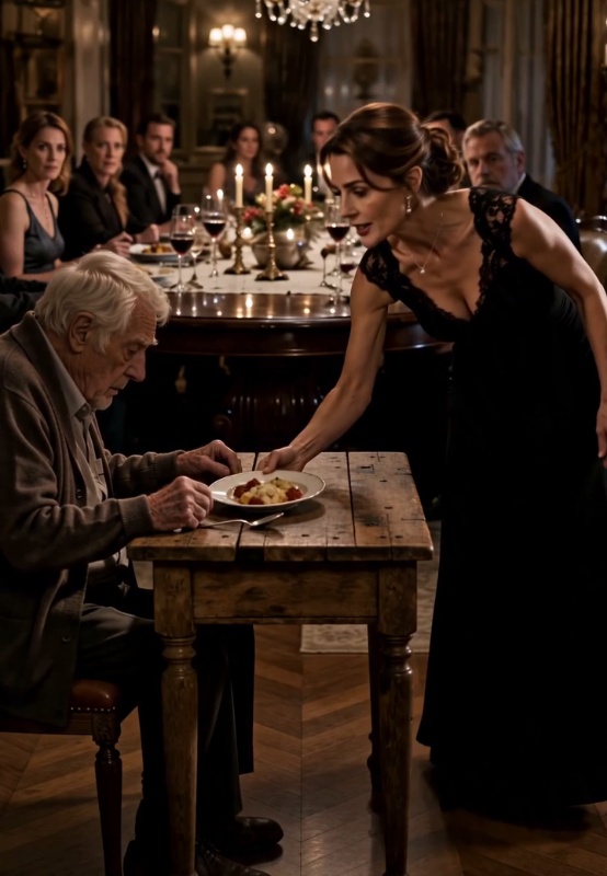 SHE MADE HER OLD FATHER EAT ALONE… UNTIL HER SON SPOKE
