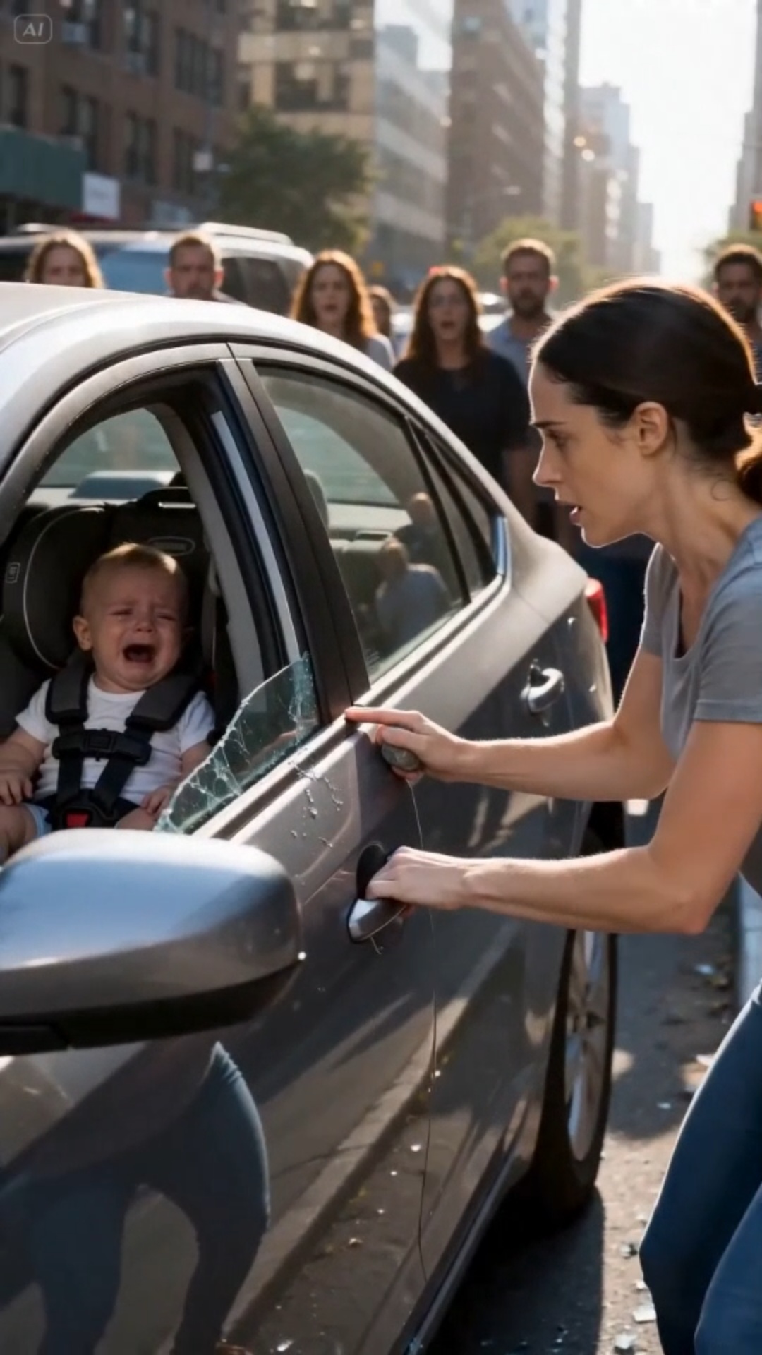 The Woman Broke a Car Window to Save a Crying Baby—Then the Baby Looked at Her and Called Her “Mama”