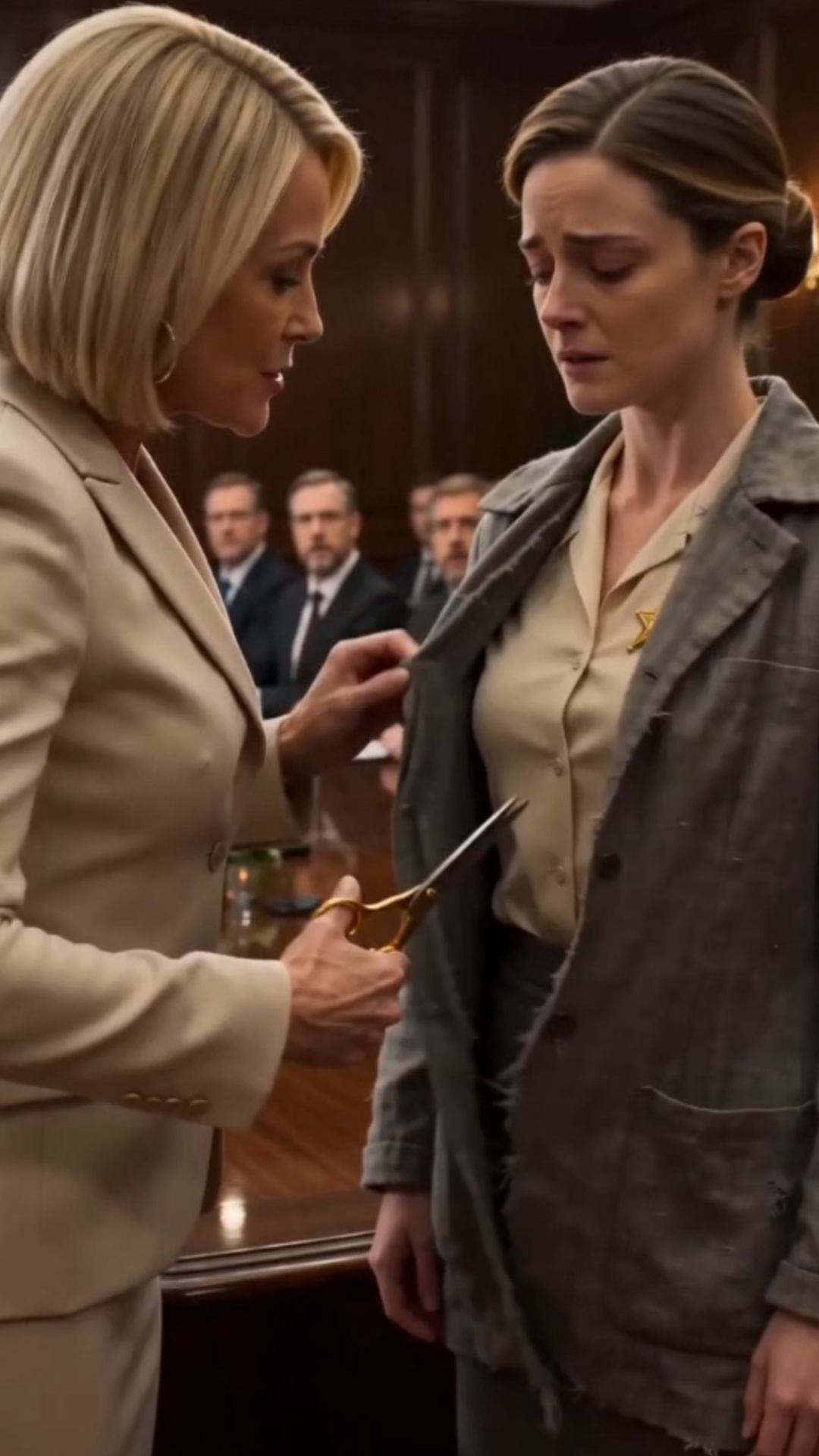 The Elite Mother Cut a Widow’s Shawl—Until the Golden Medal Revealed the Hero Her Family Tried to Replace