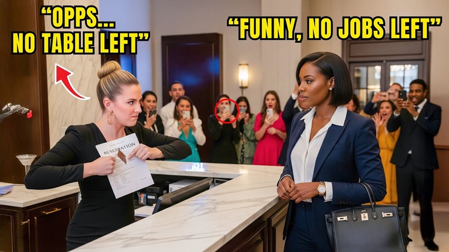 Black CEO Told “No Tables Left” Despite Her RESERVATION – Moments Later, She Fires the Entire Staff
