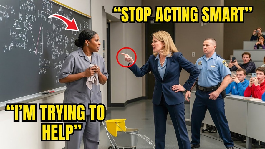 Teacher Mocked Black Janitor with a Math Problem — Didn’t Expect Her to Solve It in Seconds