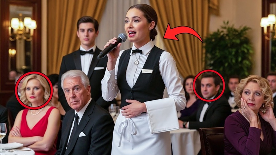 Millionaire Family Mocks the Waitress, Until She Grabbed the Mic and Left Them Dumbfounded