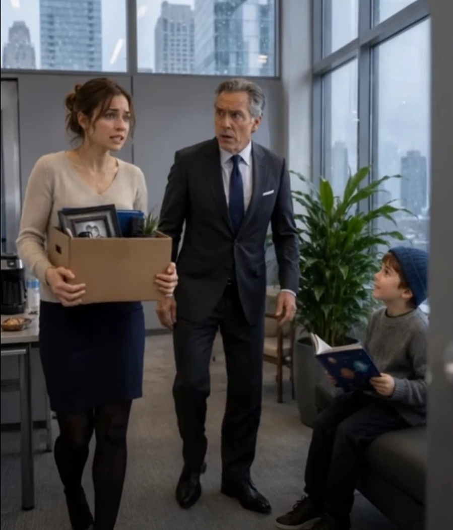 The Boy in the Break Room Knew the CEO’s Secret. Five Words Broke a Company Apart.