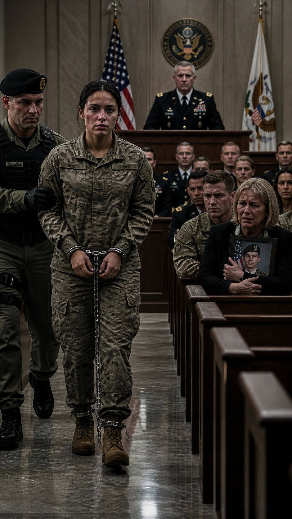 They Dragged Me Into Court In Chains And Called Me A Traitor. Then The Doors Opened, And The General’s Face Went Pale. Everyone Thought I Had Abandoned Three Soldiers To Die. No One Knew I Had Been Carrying The Truth In Silence For Eighteen Months.