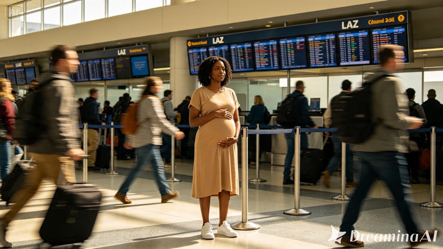 She Pushed A Pregnant Black Woman. Then The Pilot Froze.