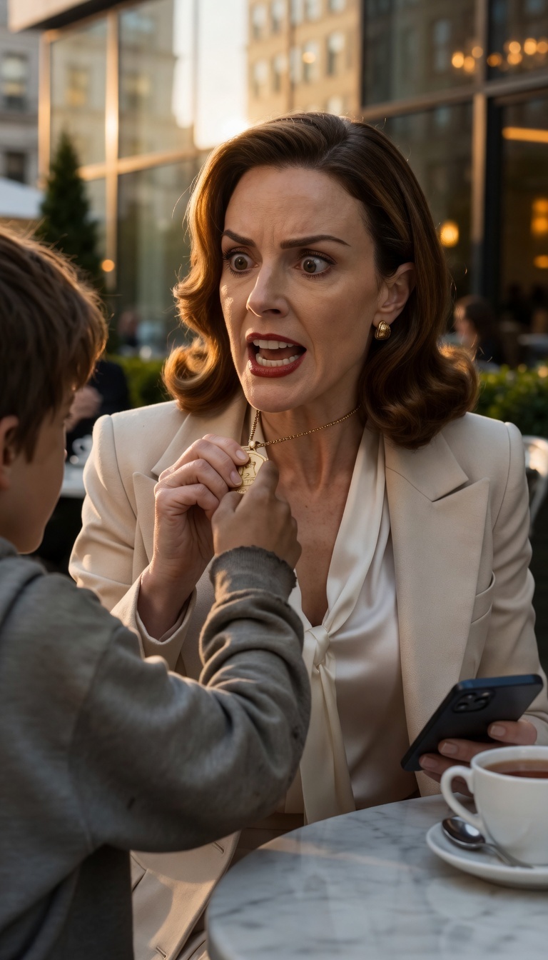 She Screamed At The Poor Child In Public… Then He Revealed The Royal Symbol