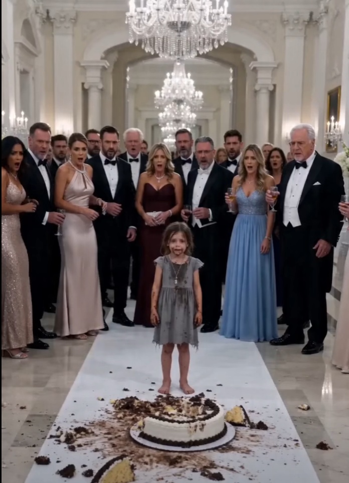 A Starving Little Girl Ruined A Millionaire’s Wedding Cake… Then One Necklace Changed Everything