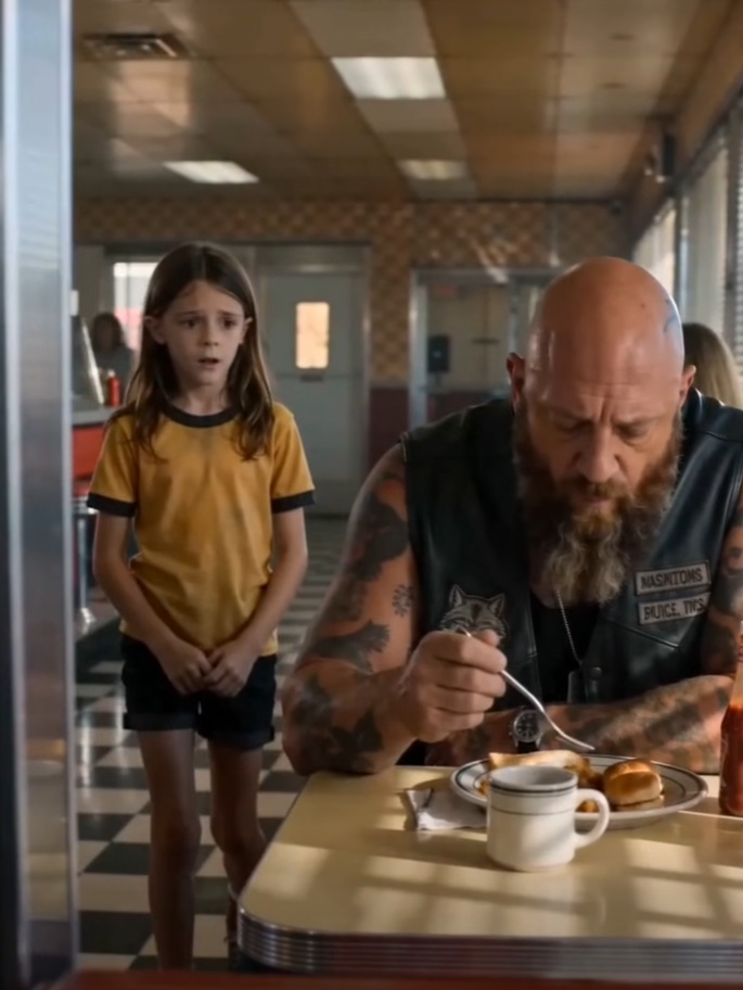 The Little Girl Ran To The Most Dangerous Man In The Diner… And Begged Him To Save Her