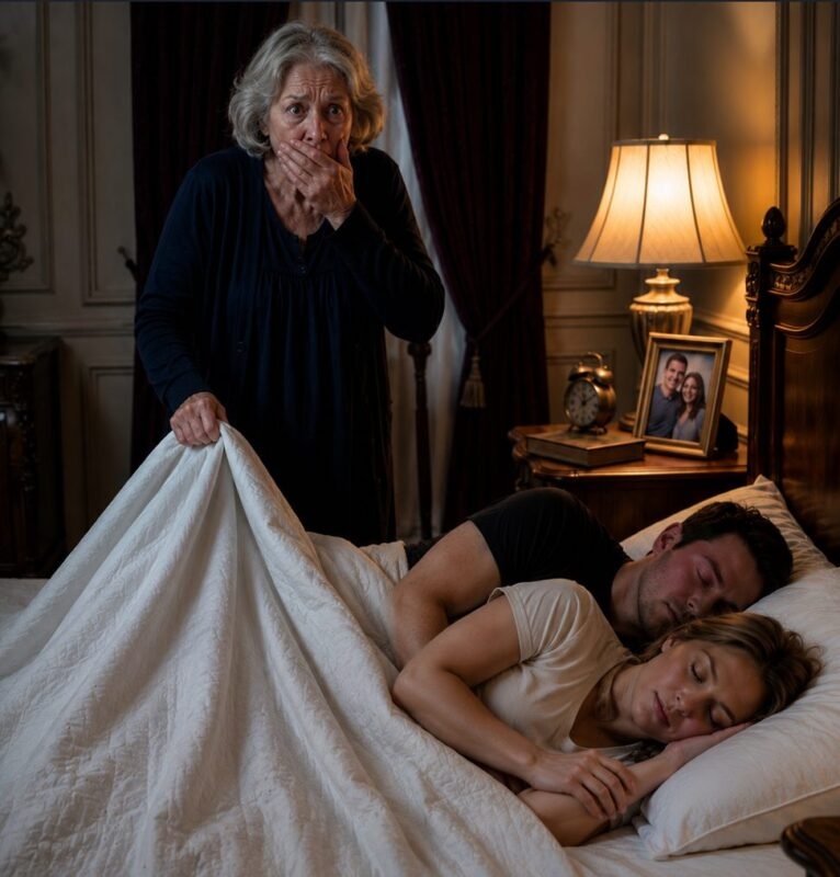 The daughter-in-law was still sleeping at 10:00 a.m. in her in-laws’ house. The mother-in-law grabbed a stick to wake her up by force… but when she pulled back the blanket, her scream froze in her throat.