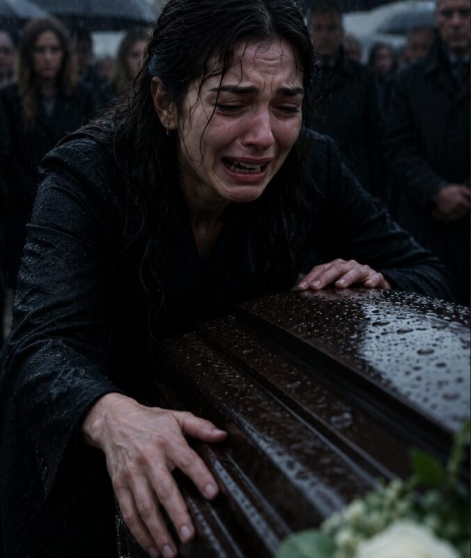 While the mother was standing at her son’s funeral, she suddenly heard a voice and ran toward the closed coffin. She had barely opened it when she screamed at what she saw inside, and everyone gathered there froze at the sight…