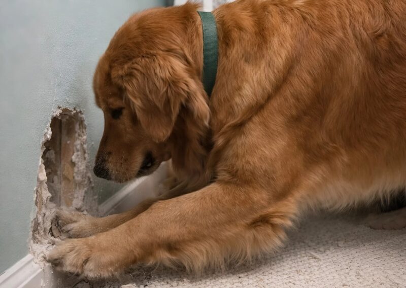 My dog ​​started furiously scratching the wall behind my eight-month-old daughter’s crib: at first we thought he’d just gone crazy, but when we looked inside the wall, we found something truly horrifying.