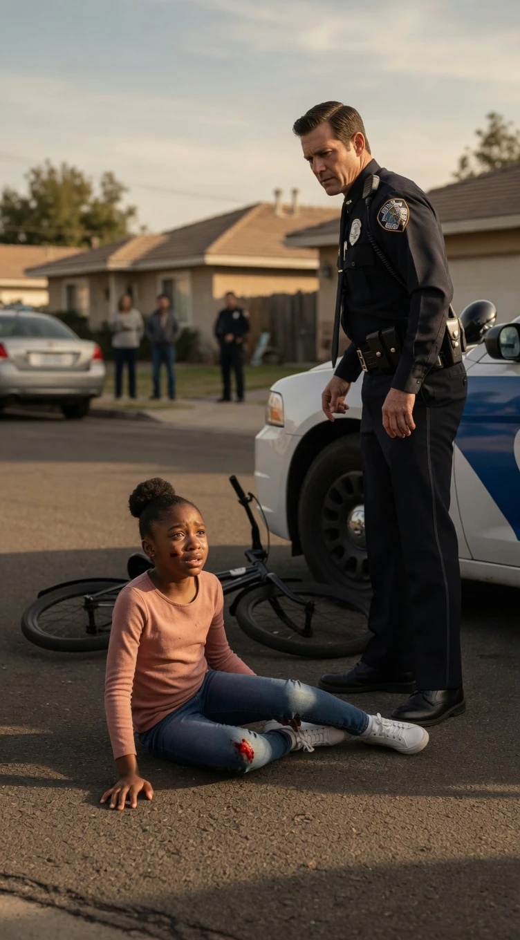 The Officer Thought She Was Alone. He Didn’t Know Her Father Was Already Coming Home.