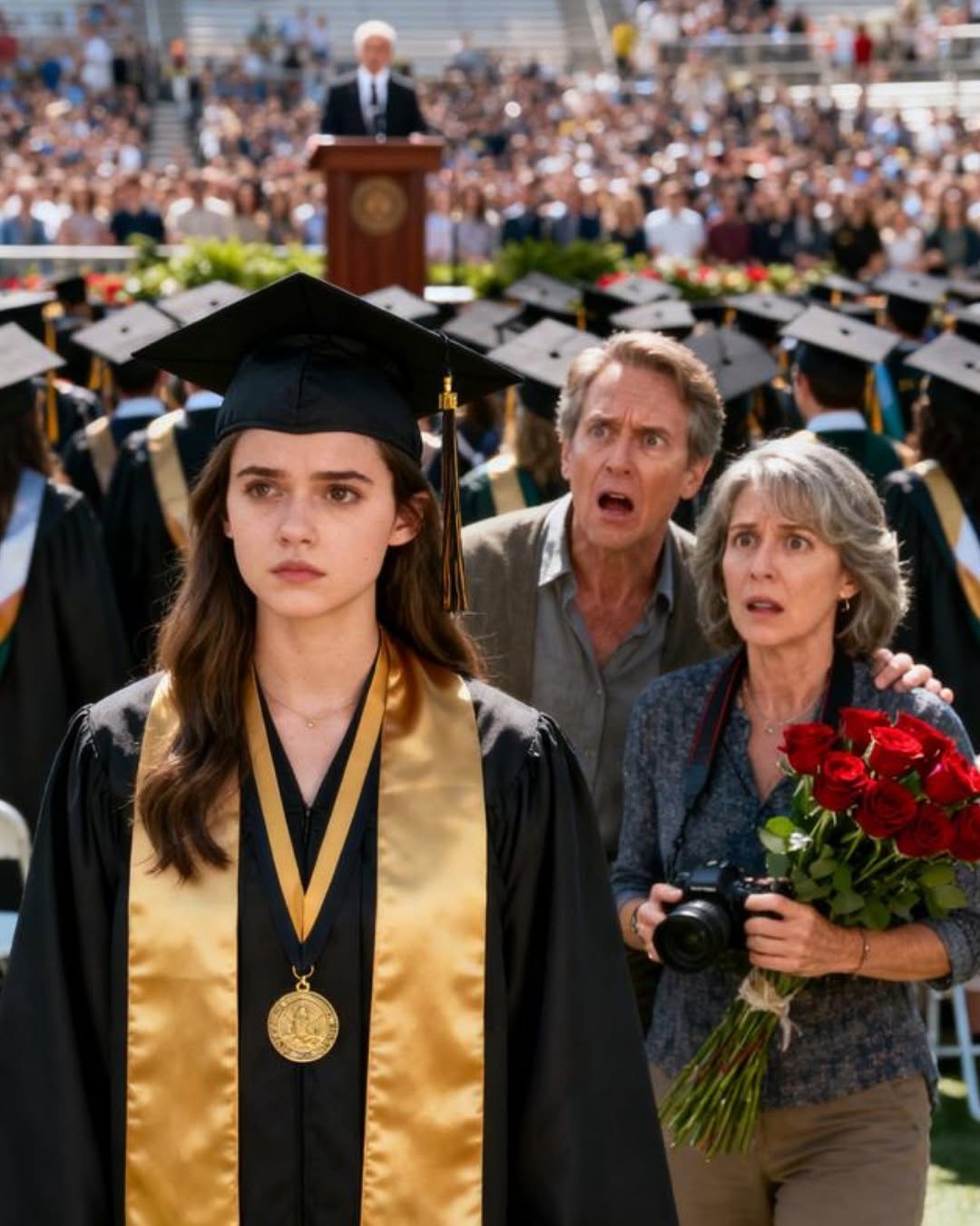They came to my twin sister’s graduation wit…