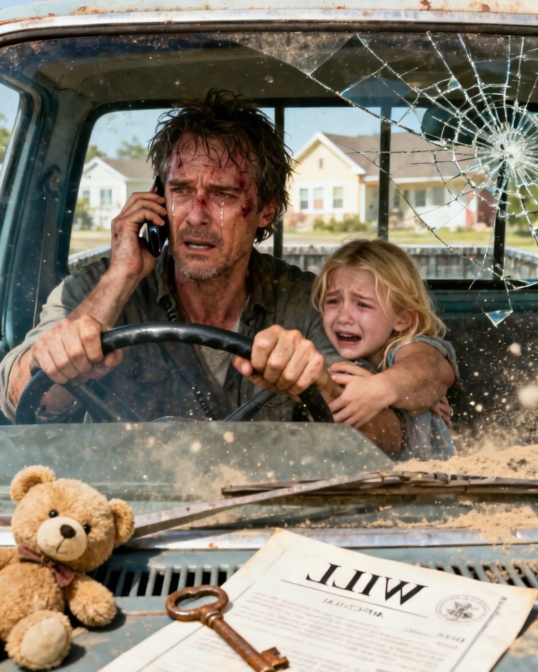 My daughter and I had been living in my truck for …
