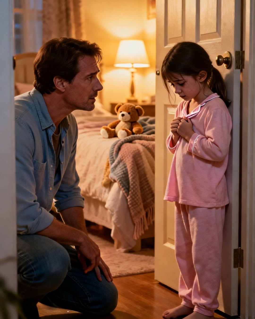 “Daddy… my back hurts so much I can’t sleep. Mommy…