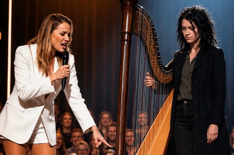 A blind girl arrived at a talent competition with her guide dog to play the harp: the host and the judges began mocking her and openly doubting her abilities, until the girl did something that left the entire audience frozen in shock