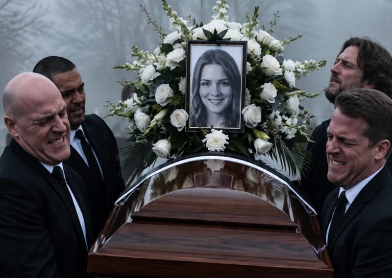 At the funeral of a young woman, four strong men struggled to lift her coffin and nearly dropped it because of its strange weight. When the grief-stricken husband demanded that the coffin be opened immediately, what was found inside filled everyone present with genuine horror