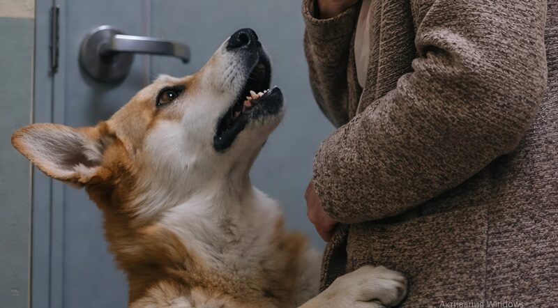 When we returned home after our walk and I was just about to open the door, my dog suddenly lunged at me and started insistently preventing me from going inside; but when I finally pushed him away and somehow managed to get into the apartment, I realized with horror why he had been behaving so strangely