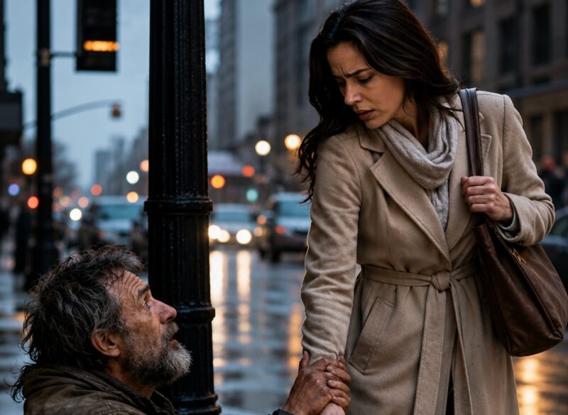 Every day after work, I gave a few bills to a homeless man, until one day he grabbed my arm and whispered, “Don’t sleep at home tonight, not in your bed. Tomorrow I’ll explain everything.”