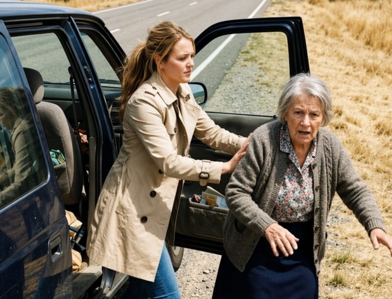 A woman, trying to get rid of her mother, left her on the side of the road and simply drove away; but the daughter could not even imagine what would happen very soon