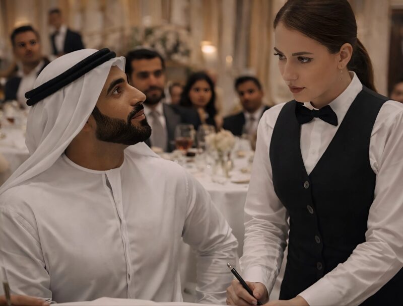 The sheikh insulted the waitress in Arabic in front of the entire restaurant, thinking she was a foolish girl, but what the waitress did shocked everyone in the restaurant, including the sheikh himself