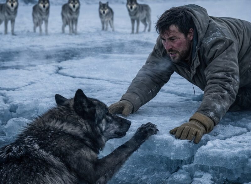 A man saved a pregnant she-wolf that was drowning in icy water, but he couldn’t even imagine what kind of nightmare this act of kindness would turn into for him…