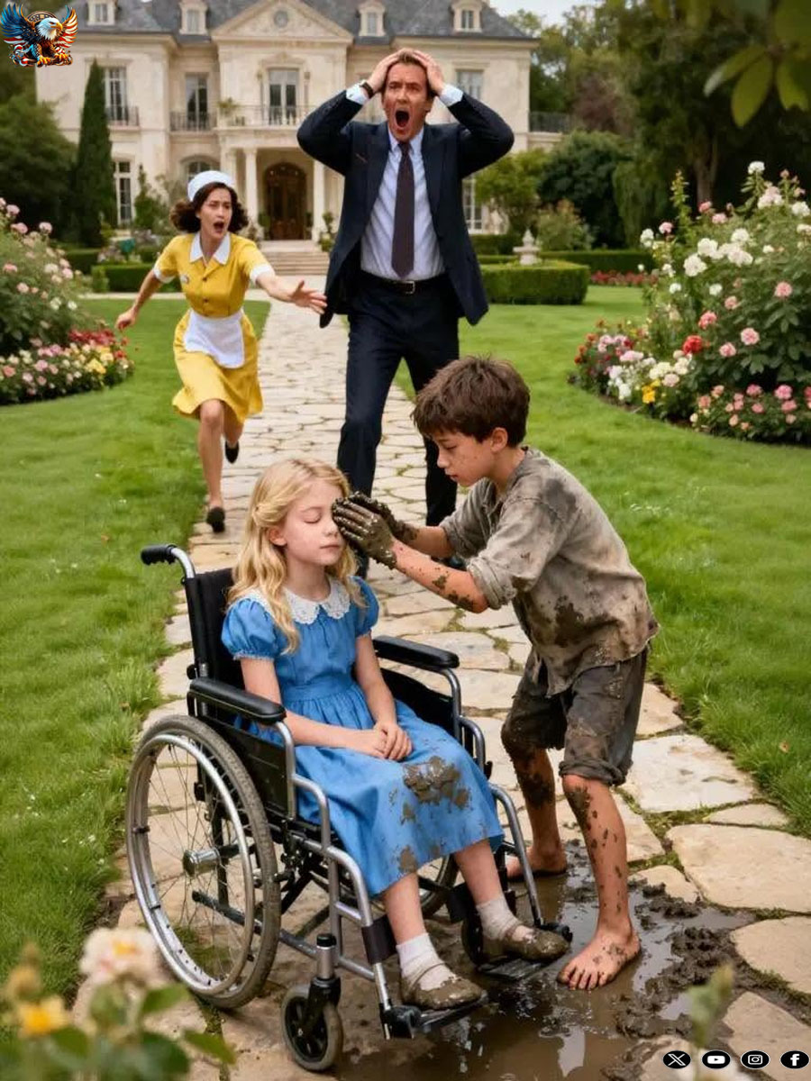 “I’ll Put Mud on Your Eyes and You’ll See Again,” Said the Cleaning Lady’s Son to a Billionaire’s Blind Daughter — What Happened Next Left Everyone Speechless