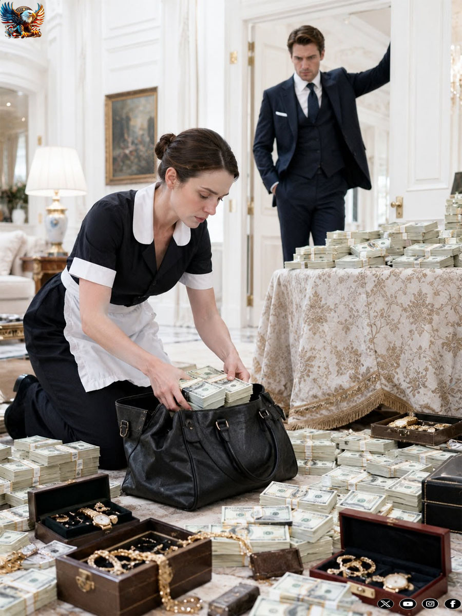A Bankrupt Millionaire Caught His Housekeeper Surrounded by Cash—Then She Revealed Every Dollar Belonged to Him
