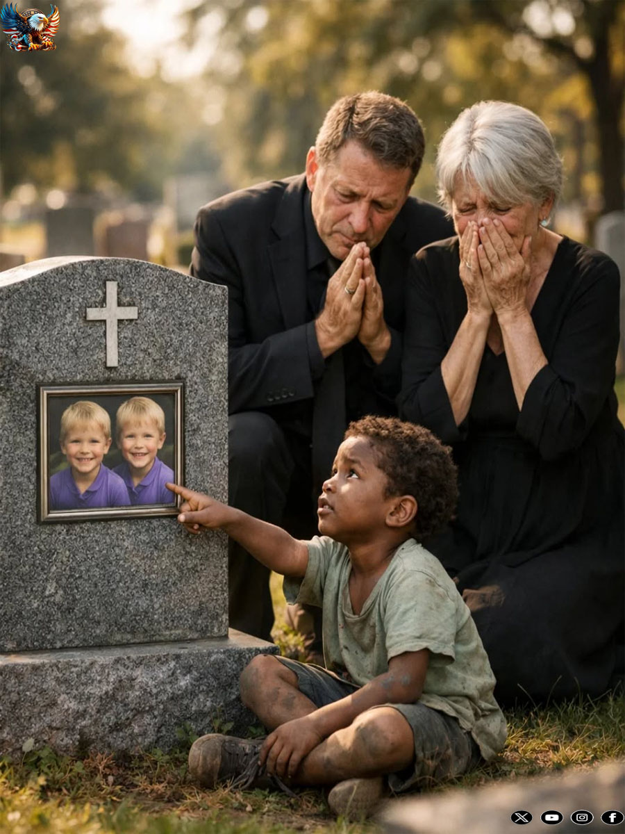 THE SILENCE OF THE CEMETERY WΑS BROKEN ONLY BY THE MOTHER’S SOBBING, UNTIL Α SMΑLL VOICE INTERRUPTED EVERYTHING.