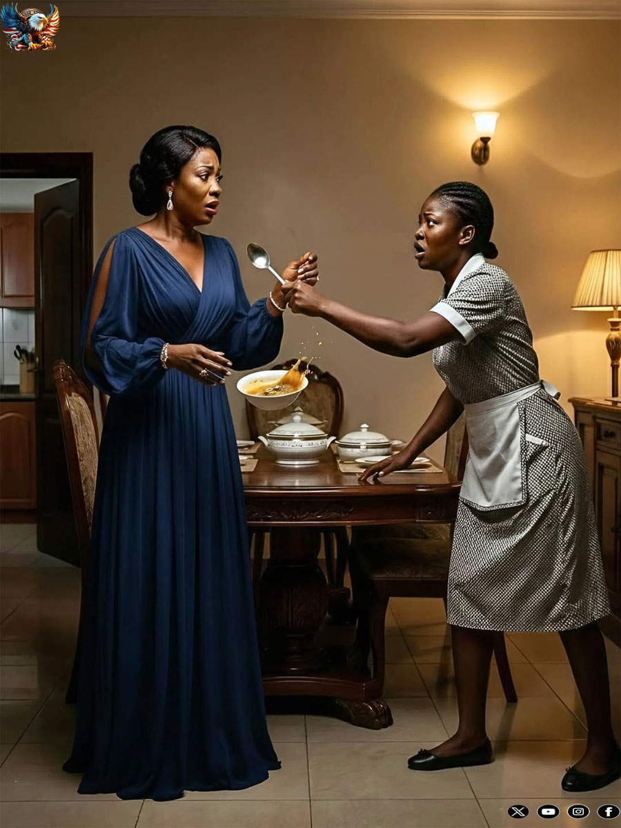 My Housemaid Knocked the Spoon From My Hand and Whispered the Meat in My Anniversary Egusi Was Human