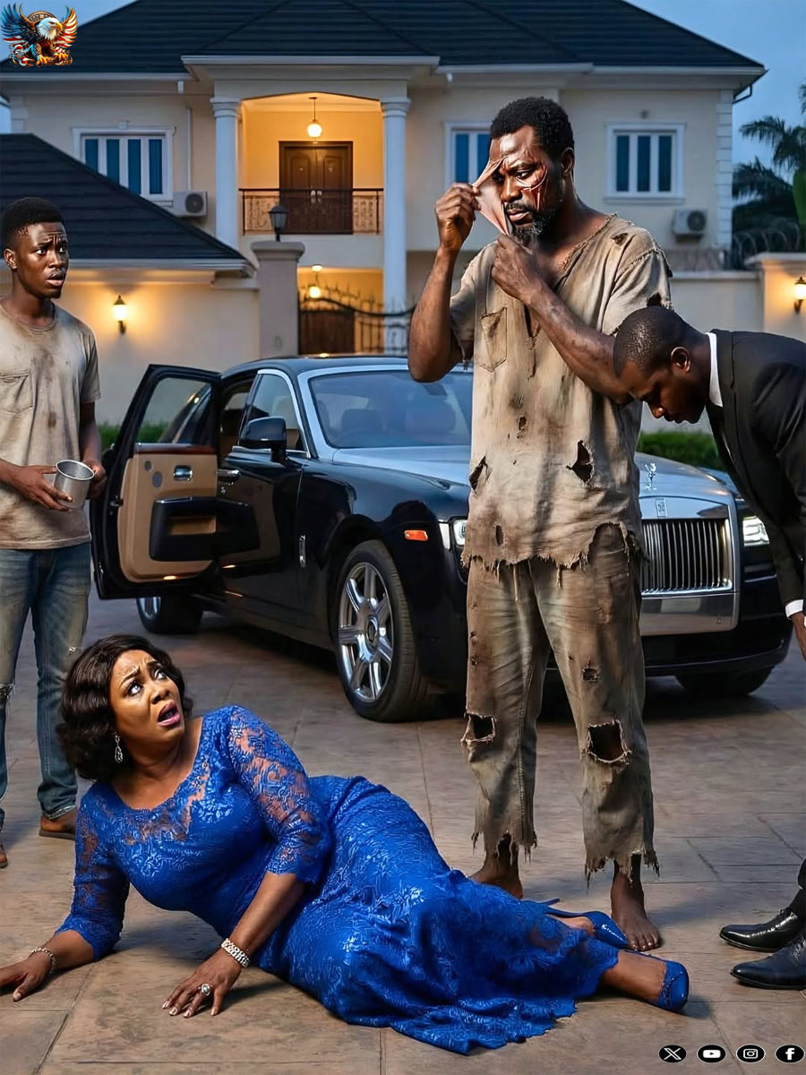 I Slapped My Houseboy for Feeding a Mad Man at My Gate — Then a Rolls Royce Driver Stepped Out and Called Him “Sir”