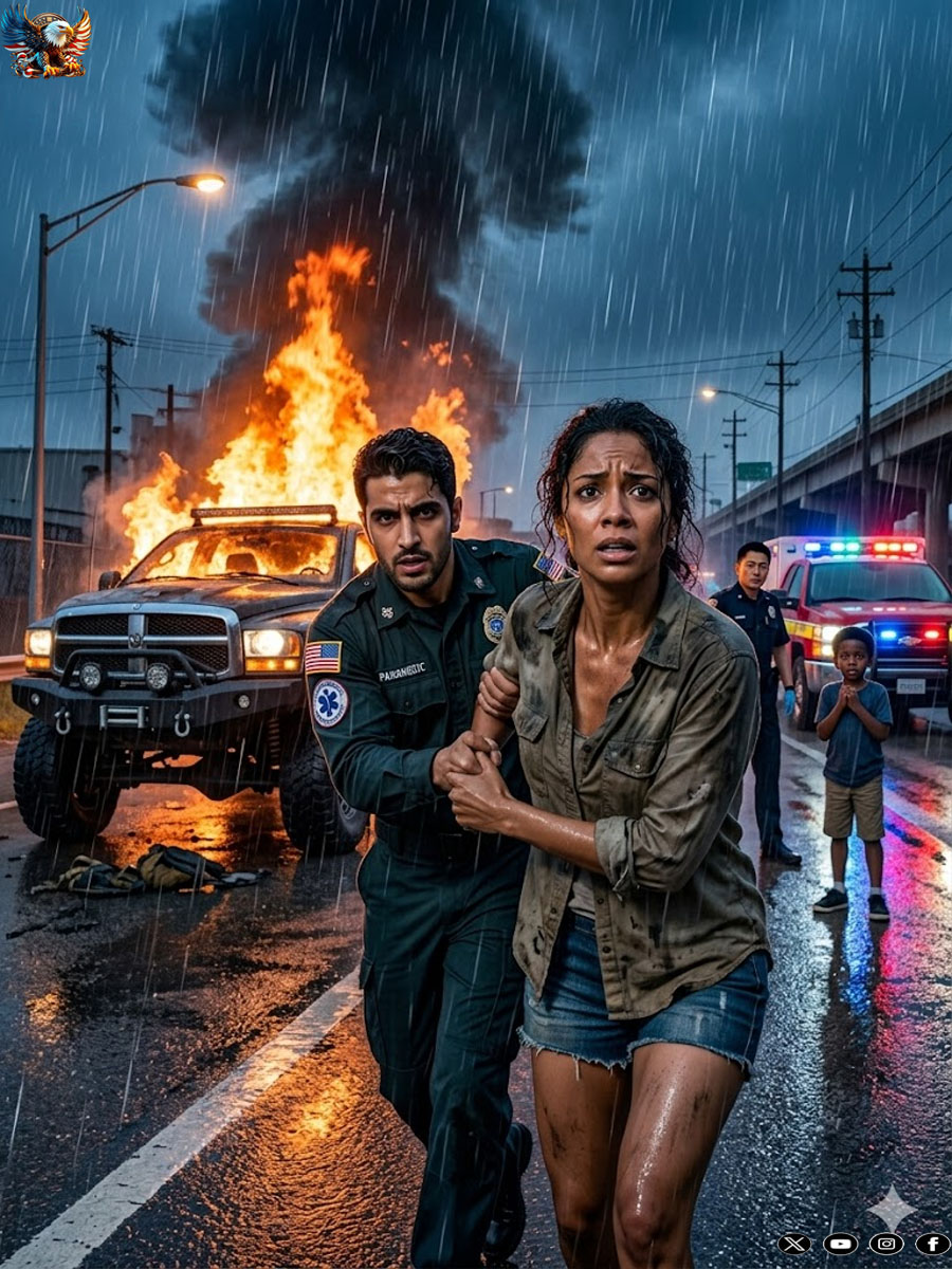 A poor black girl saves a billionaire and his child from a car accident in the rain—but something he says to her makes her jump…