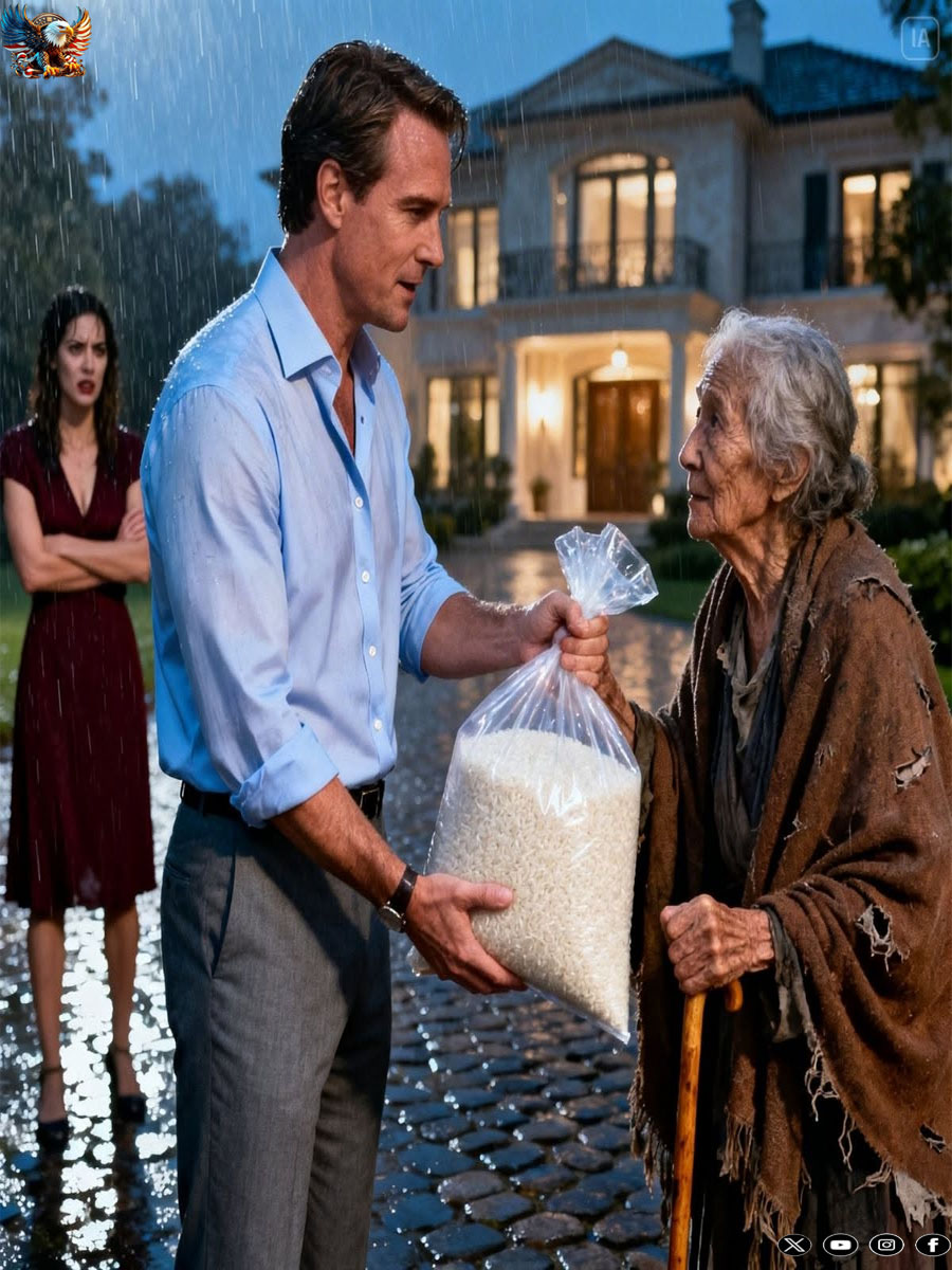 HE KICKED HER OUT INTO THE RAIN WITH A BAG OF RICE, BUT INSIDE WAS A NOTE: “FORGIVE ME, MOM, I LOVE YOU IN SECRET”