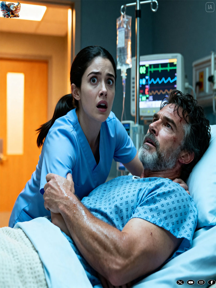 The nurse secretly kissed a billionaire in a vegetative state because she thought he would never wake up… but suddenly, he hugged her…