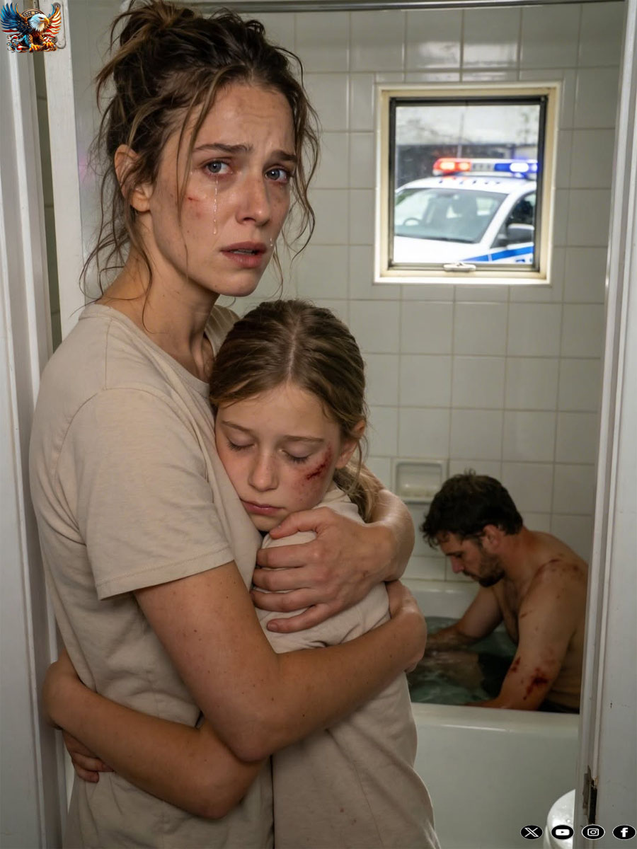 My 5-year-old daughter spent over an hour in the bathroom with my husband… When I asked her why, she stayed silent, so I went to see for myself, and what I saw made me call the police.