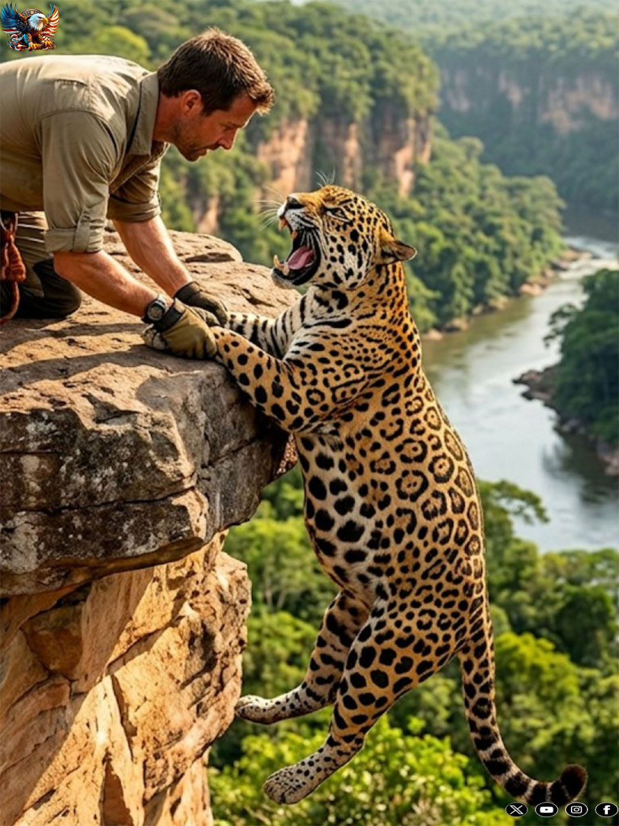 The man who saved a pregnant leopard from a cliff. What he did next will leave you speechless! That day began like any other… but it ended up becoming a story that no one in their right mind could ever forget.