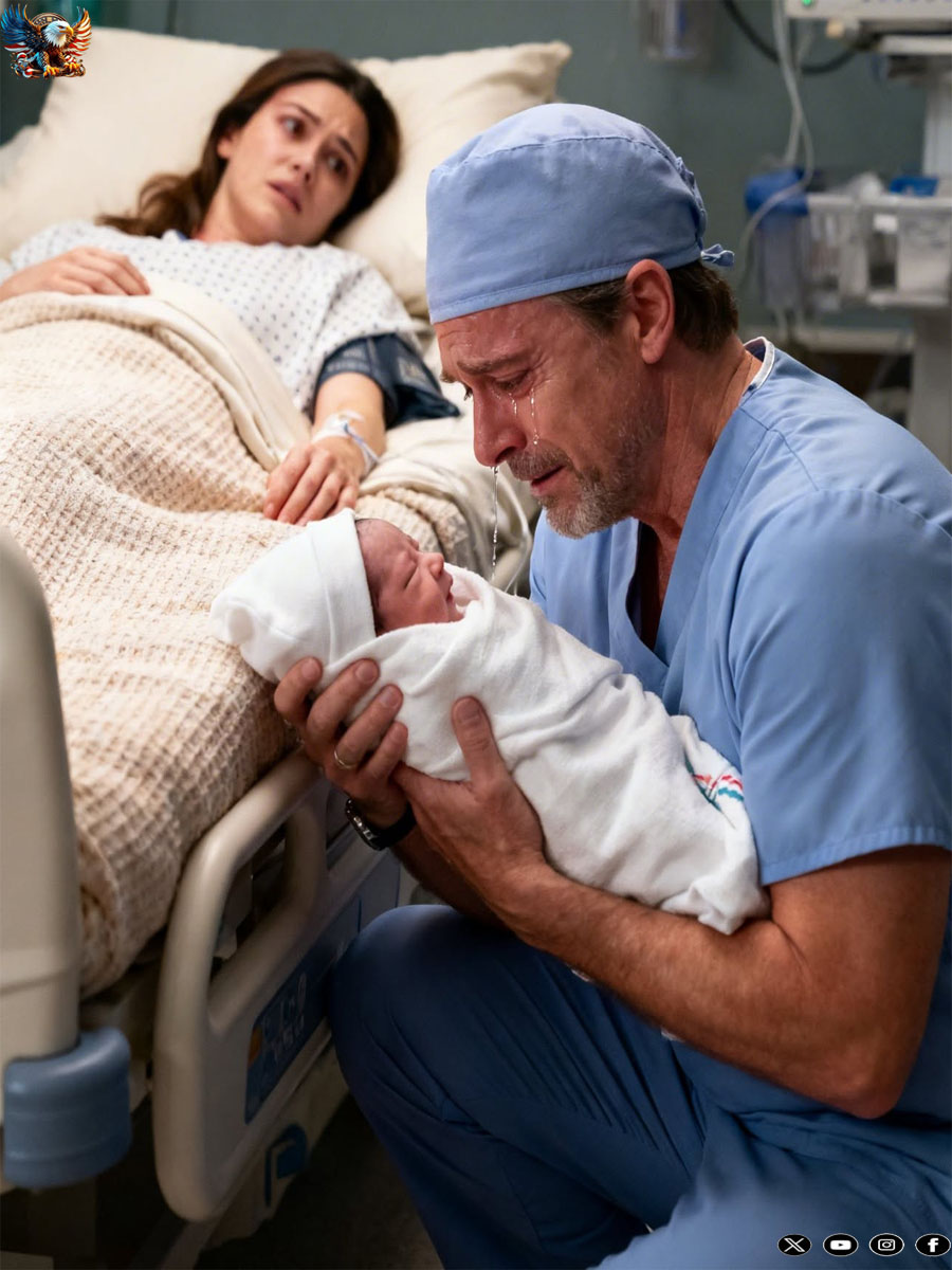 She went to the hospital to give birth, but the doctor burst into tears upon seeing the baby…